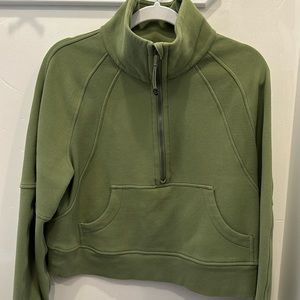 Lululemon half zip crop sweatshirt